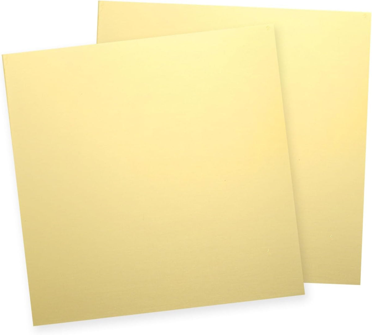 2Pcs Pure Brass Sheet, 2" x 2", 24 Gauge (0.5mm) Thickness, Metal Brass Plate with Gloves for Crafting, Modelers, Jewelry, Repairs, Electrical Repairs (Gold)