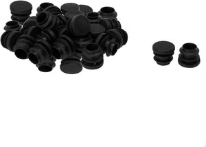 5/8" 16mm OD Plastik Daire Boru Ribli İç Takviyeler Son Kapakları 34 Adet, 0.51"-0.6" İç Çap, Zemin Mobilya Sandalye masa Koruyucu