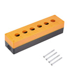 Push Button Switch Control Station Box 22mm 6 Button Aperture Yellow and Black