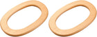Wooden Purse Handles, 6.7" 2Pcs Oval Handbag Handle Replacement Accessories for Purse Making DIY Handmade Beach Bag Straw Bag, Light Brown
