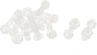 M4 x 16mm Plastic Hex Nuts Phillips Pan Head Screw Bolt Clear 10pcs