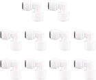 3/8 Inch BSP Male To 1/4 Inch OD Elbow Quick Connect Water Purifiers Tube Fittings Push in To Tubing Hose Pipe Joint for RO Reverse Osmosis System 10pcs