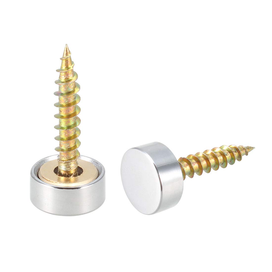 A16120100ux0496 Furniture Table Mirror 12mm Dia Decorative Screw Cap Cover Nails Fittings (Pack of 8)