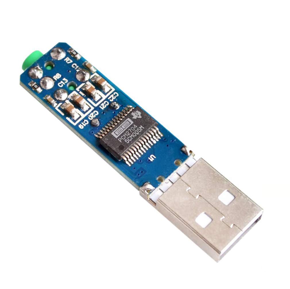 LinkMejor 5V PCM2704 Sound Card Decoding Module DAC Decoder Board for PC Computer USB Powered