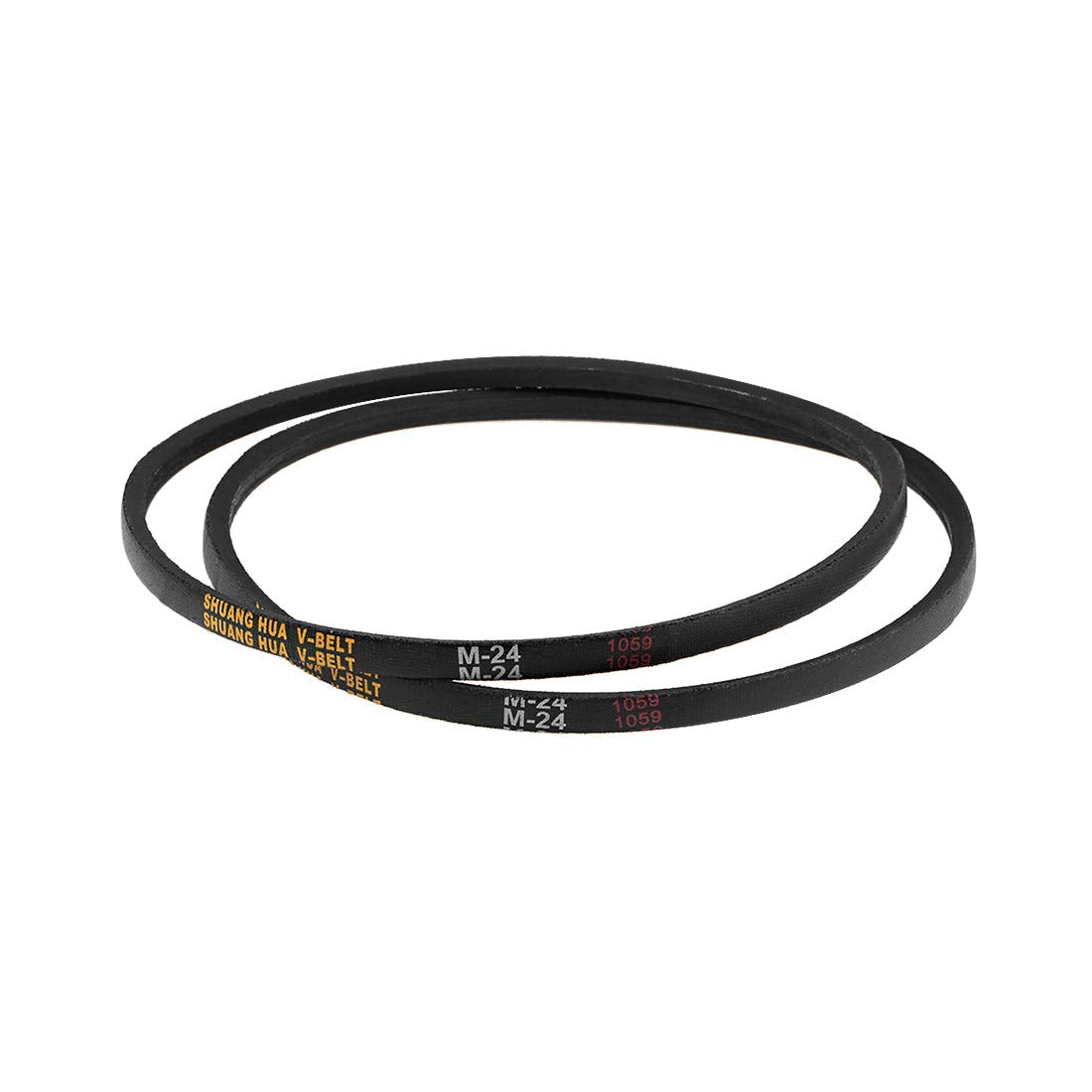 M-24 Drive V-Belt 24" Pitch Length Industrial Power Rubber Transmission Belt 2pcs