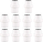 1/2 Inch BSP Male - 3/8 Inch Tube OD Straight Quick Connect Water Purifiers Tube Fittings Push in To Connector Filter Tube Quick Connector for RO Reverse Osmosis System 10pcs