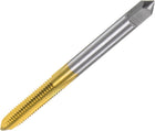 Metric Thread Tap M6 x 1 H2 100mm Extra Long Titanium Coated M35 High Speed Steel Straight Flute Screw Thread Milling Machine Taps Threading Tapping Repair Tool