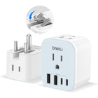 LinkMejor US to India Travel Plug Adapter, Foldable India Power Adapter