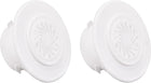Round Vent Cover, ABS Plastic Adjustable Air Vent Cover White for 4" - 4.3" Diameter Hole 2pcs