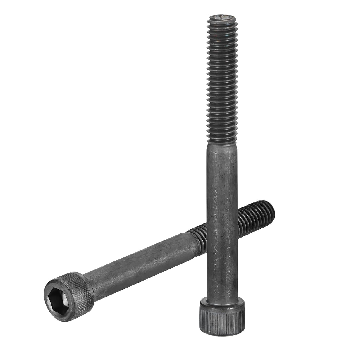 Hex Socket Bolts (3/8"-16x3), Grade 12.9 Carbon Steel Hex Socket Drive Screws, Black, 10 Pcs