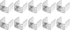 10 Pcs U Bracket for 1.06 Panels, 28 x 27 x 26mm Metal U Shaped Fasteners Brackets for Guardrail or Partitions Connection, Silver