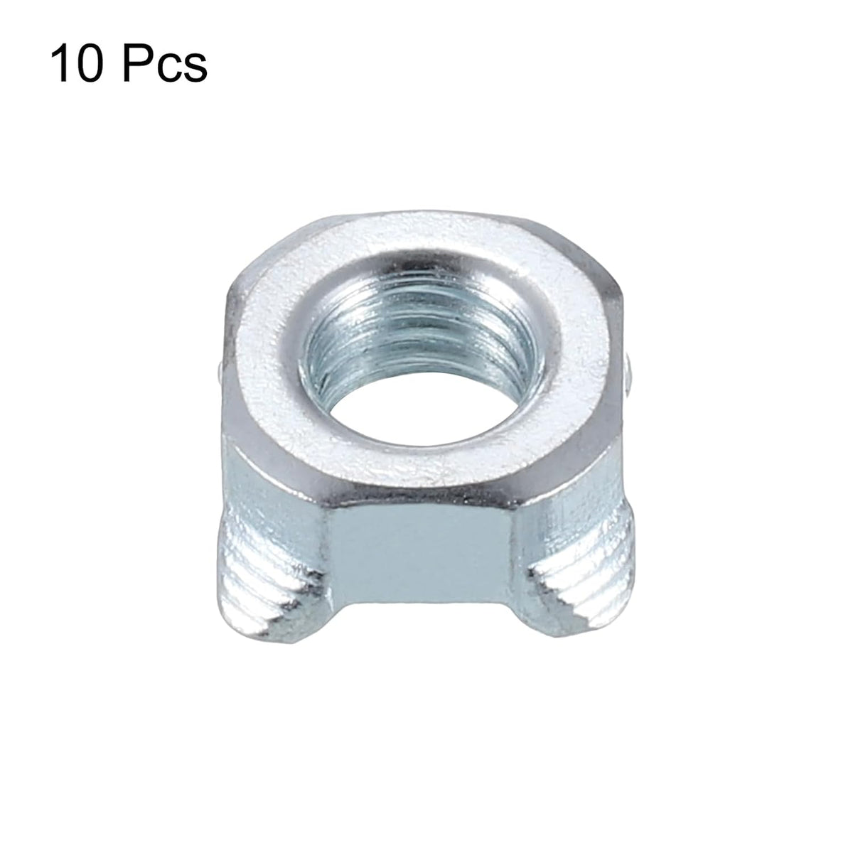 Visseries soudées, M14-1.5 Carré UNC Acier Carbone Vis à Machine Argent 10Pièces