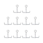 Flow Control Tubing Clamps Flat Jaw Spring Clamp for Lab Flexible Hose 10Pcs