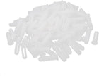 Plastic Wall Mounted Screws Anchor Expansion Nails White 6x25mm 100pcs
