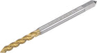Spiral Flute Threading Tap M2.5 x 0.45, Metric HSS (High Speed Steel) Titanium Plated Machine Thread Screw Tap 3 Flutes Tapping Tool H2 Tolerance