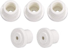 5pcs 5.2mm Hole Dia Ceramic Insulator Bead Round Shaped Insulation Bead 15mm Inner Dia for Heat Shrink Tubing Heating Wire