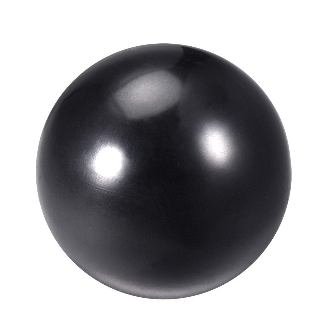 Thermoset Ball Knob M12 Female Threaded Machine Handle 50mm Diameter Smooth Rim Black
