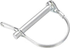 Shaft Locking Pin w Ear - 8mm x 60mm Coupler Pin for Farm Trailers Wagons Lawn Garden in Arch Round