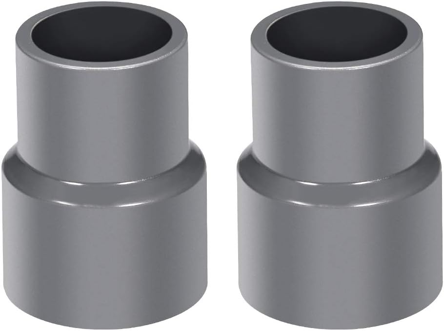 PVC DWV Reducing Coupling Schedule 40 Gray 20mm x 25mm Socket 2Pcs