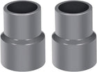 PVC DWV Reducing Coupling Schedule 40 Gray 20mm x 25mm Socket 2Pcs