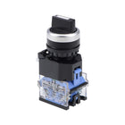 Rotary Selector Switch 3 Positions 2NO Self-Lock Latching AC 660V 10A 22mm Panel Mount Set of 1