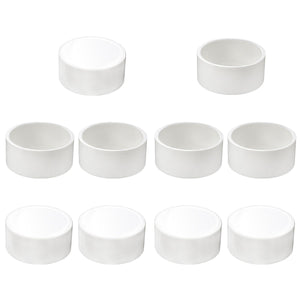 (2" PVC-pistokekapseli, 10 kpl) LinkMejor 2 tuuman PVC-pistokekapseli Scheduli 40 valkoinen putkiliitäntä Yhdistimet PPT-978(10 KPL)