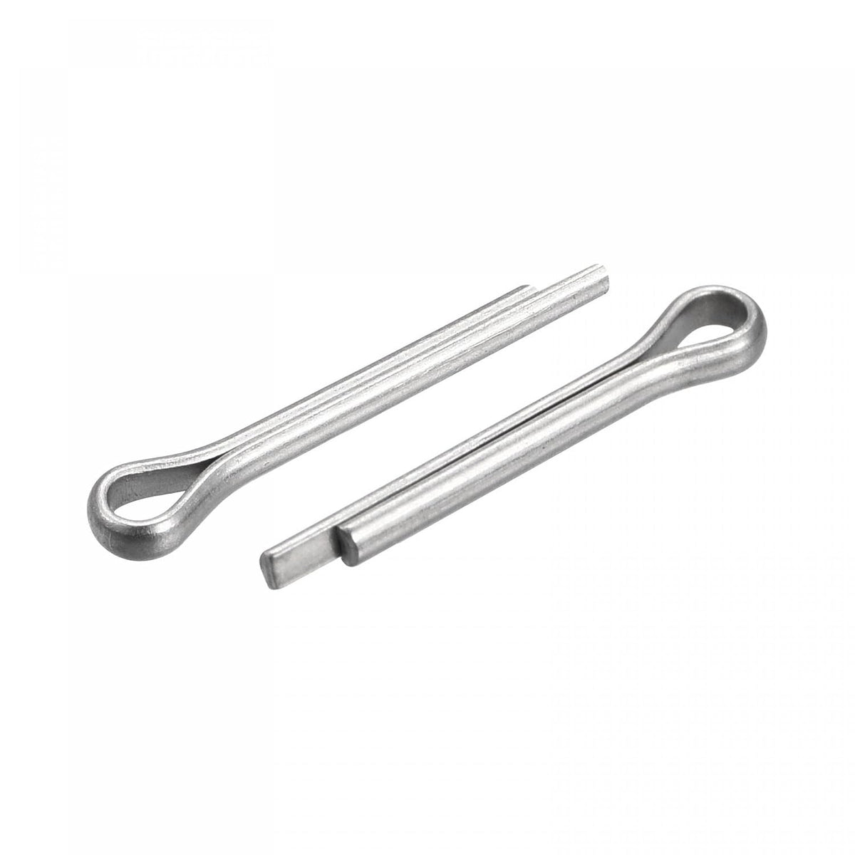 Split Cotter Pin, 2mm x 12mm 316 Stainless Steel Clip Fastener Fitting for Automotive, Mechanics, Silver Tone, 60Pcs