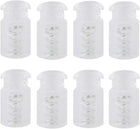LinkMejor 8pcs Plastic Cord Locks Stopper End Spring Stop Single Hole Toggle Fastener Stopper Rope End for Drawstrings Clothing, Shoelaces, Bags, Camping, Clear