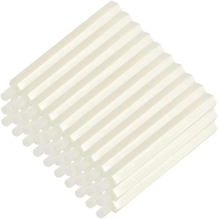 30pcs M3 50+6mm Male Thread Nylon Hex Standoff Spacer Screws PCB Pillar