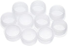 10 Pcs 8/9in Salt Shaker Stoppers, PE Plastic Salt Shaker Plug Stopper Clear Replacement Plug Bottle Caps Reusable Clear Round Plastic End Cap for Bottles Pipes Pots