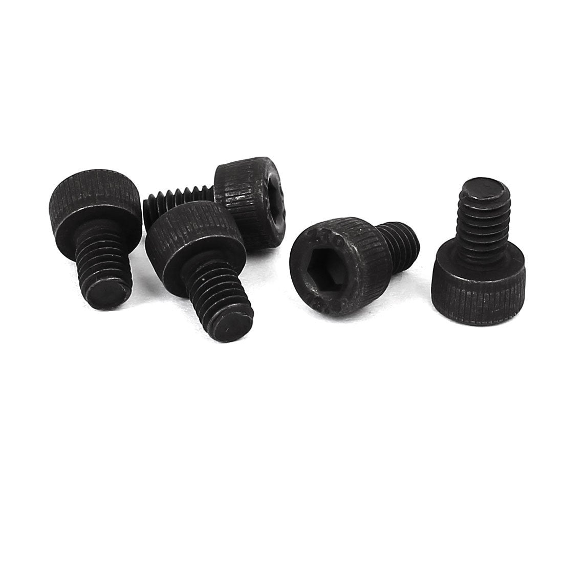 M4 x 6mm Alloy Steel 12.9 Grade Bolt Hex Socket Head Cap Screw DIN912 5PCS