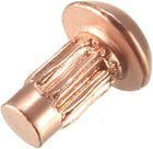 50 Pcs 1/8" x 15/64" Round Head Copper Solid Rivets Fasteners