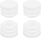 3/4"(19mm) Round Plastic Plug, 4 Pcs White Pipe Tubing End Cap Plastic Plug Cap Insert Glide Insert for Metal Tubing Fence Table Chairs Furniture