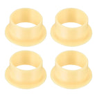 4Pcs Flanged Sleeve Bearing, Plastic Bushing ID 18mm x OD 20mm x Length 12mm POM Bushing, Yellow