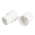 a14060400ux0736-DM Straight Design Pipe Tube Connector, PVC, 40 mm x 32 mm Inner Diameter, White (Pack of 2)