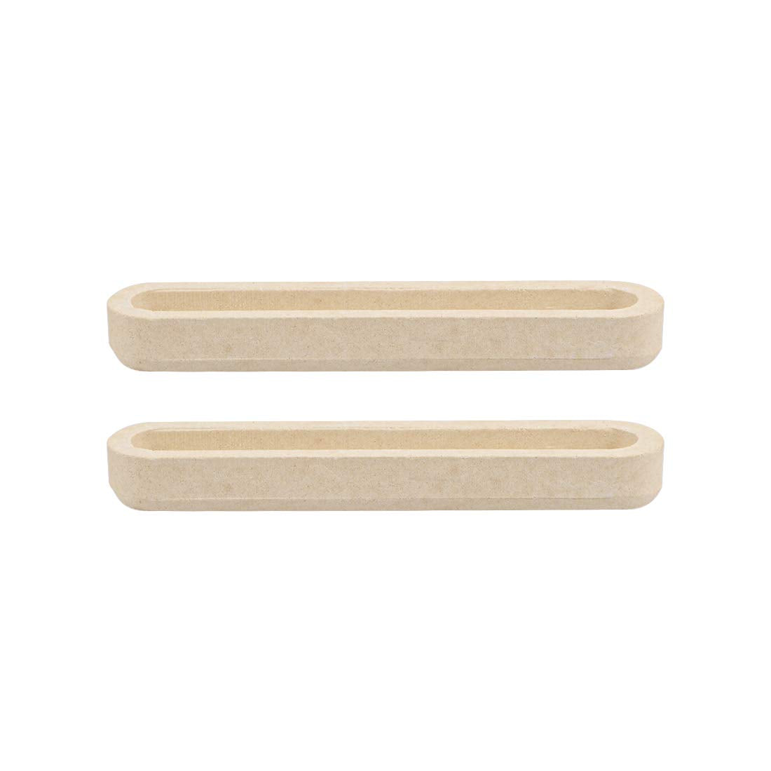 FireBrick Crucible Boat 1.6ml Sample Holder Furnaces 60x12x7mm 2pcs