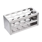 304 Stainless Steel Test Tube Holder Lab Stand Rack 10 Hole 3 Layer for 26-29.5mm Tubes