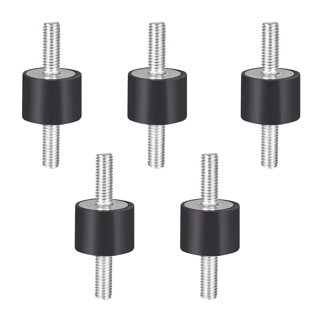 20 x 15mm Rubber Mounts,Vibration Isolators,Shock Absorber with M6 x 18mm Studs 5pcs