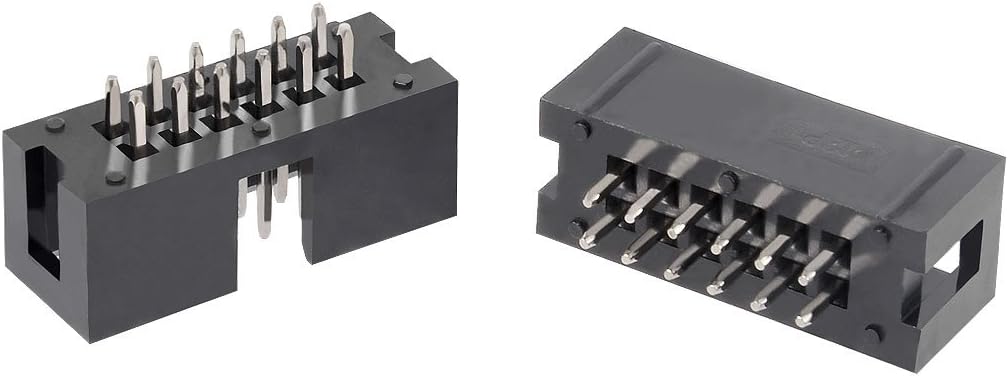 20Pcs 2.54mm Pitch 2x6-Pin Double Row Straight Box Header Connector PCB Board Socket