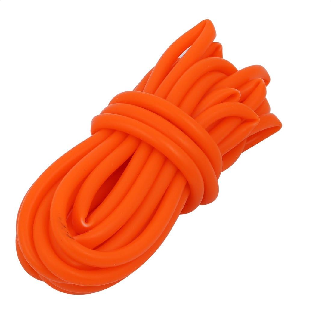 4mmx6mm Heat-Resistant Silicone Rubber Tube Hose Pipe OrangeRed 5 Meter Length
