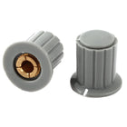 2 Pcs 16x16mm 4mm Shaft Dia Volume Control Potentiometer Knobs Caps