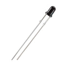 100pcs 3mm 940nm Infrared Receiver Diode DC1.2-1.3V LED IR Receiver Light Emitting Diodes Black Round Head