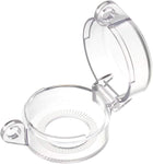 2pcs Clear Plastic Switch Cover Protector for 26mm Diameter Push Button Switch 50x32