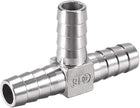 5/8-Inch (16mm) Hose ID Barb Fitting Stainless Steel 3 Way T Shaped Union Home Brew Fitting