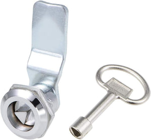 Tüpleri Cam Kilit, 3/4" Sütun Uzun, 1/4" Kalınlıkta Panoya Kadar Uygun, Üçgen Anahtar