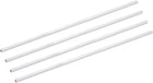 4Pcs 1/4" 6063 Square Aluminum Tube, 6mm x 6mm x 1mm Wall Thickness 305mm/12" Aluminum Industrial Straight Tube, Seamless Metal Tubing for Construction DIY Home Furniture
