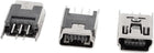 3 Pcs Mini USB Type B Female Socket 5-Pin 180 Degree DIP Jack Connector