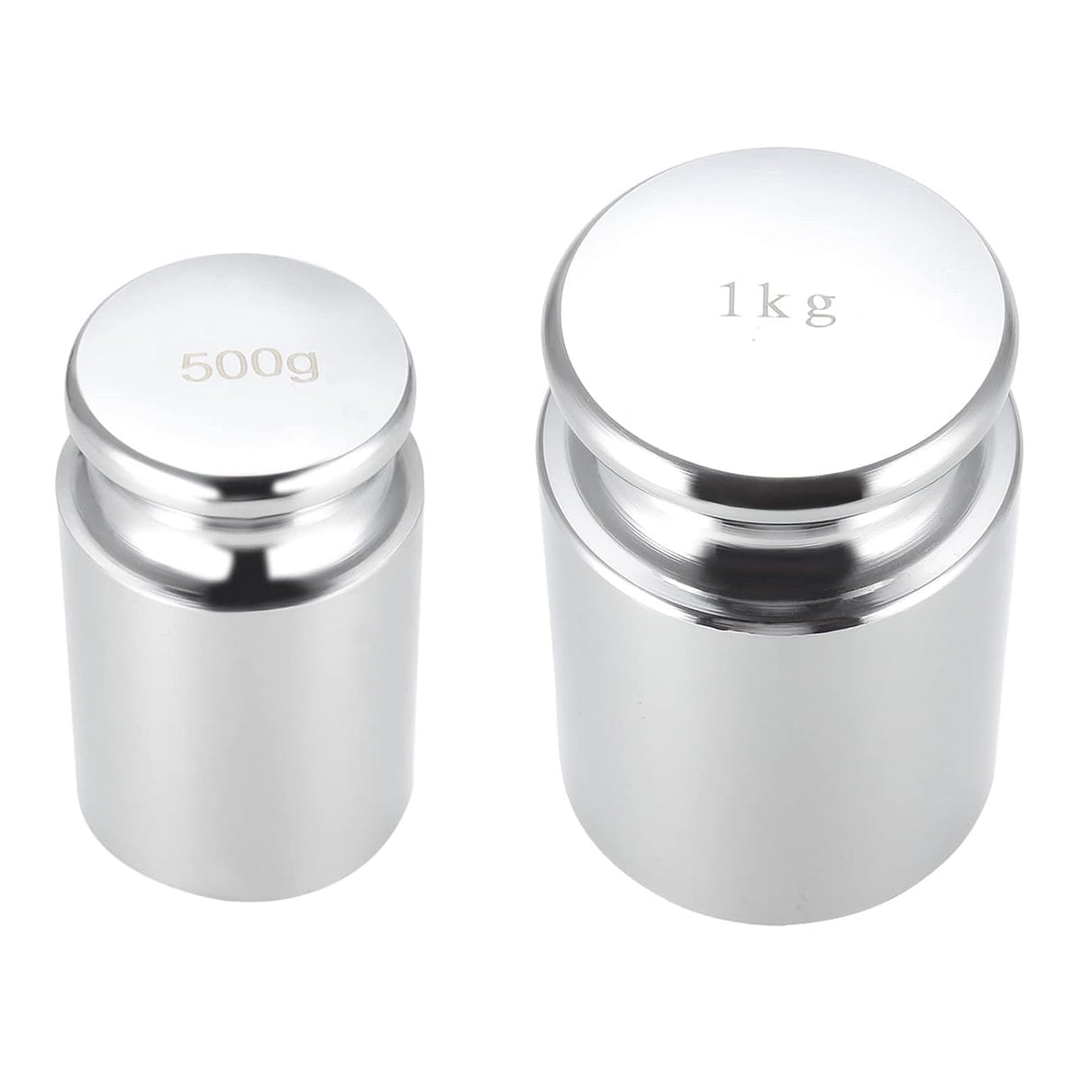 Gram Calibration Weight 500g/1000g M1 Precision Chrome Plated Steel for Digital Balance Scales 2 Pcs