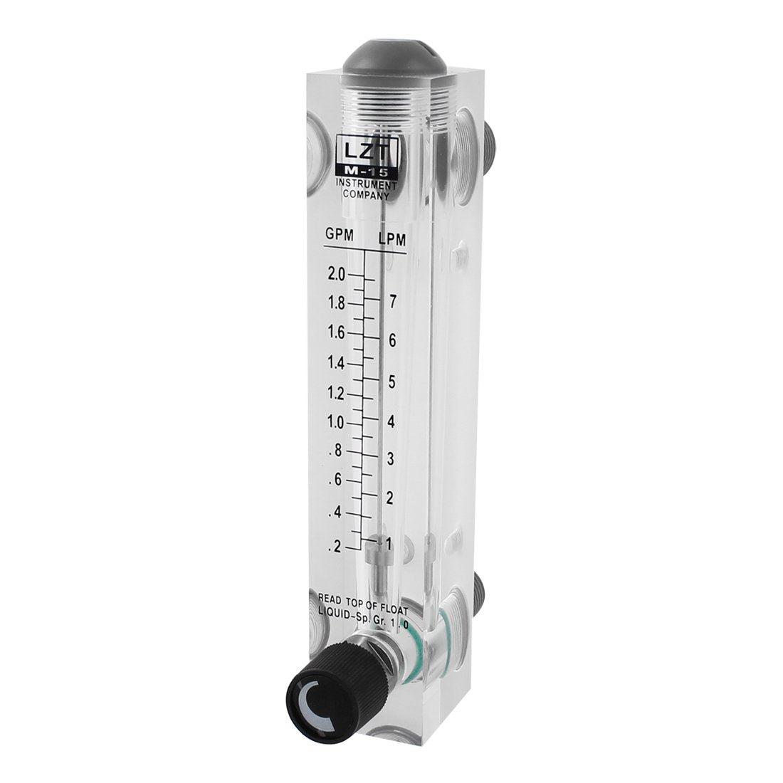 LZT M-15 2.0 GPM 1/2BSP Water Flow Measuring Panel Type Flowmeter