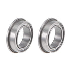 MF128ZZ Flange Ball Bearing 8x12x3.5mm Shielded Chrome Bearings 2pcs